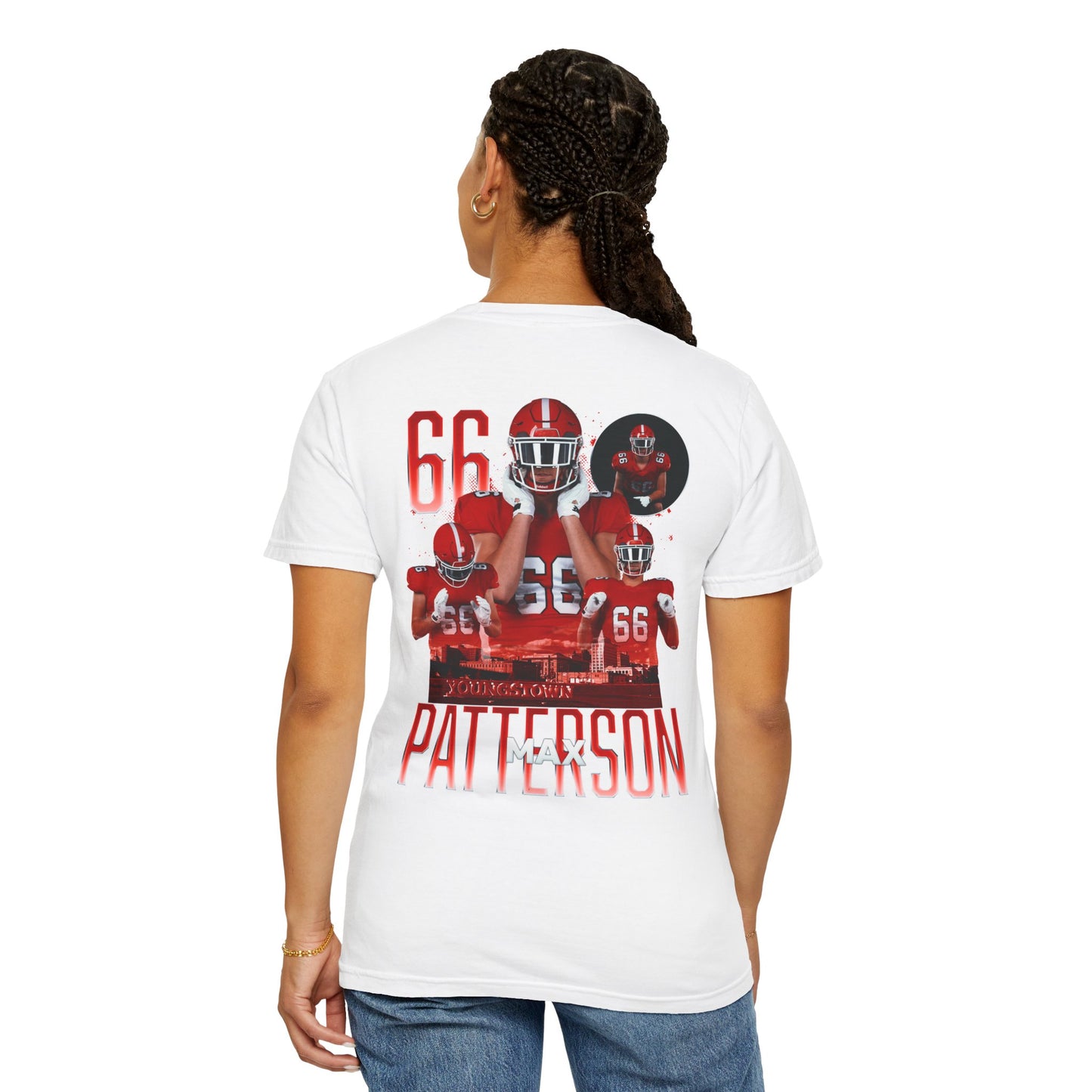 Max Patterson Logo Front & Back Premium Tee