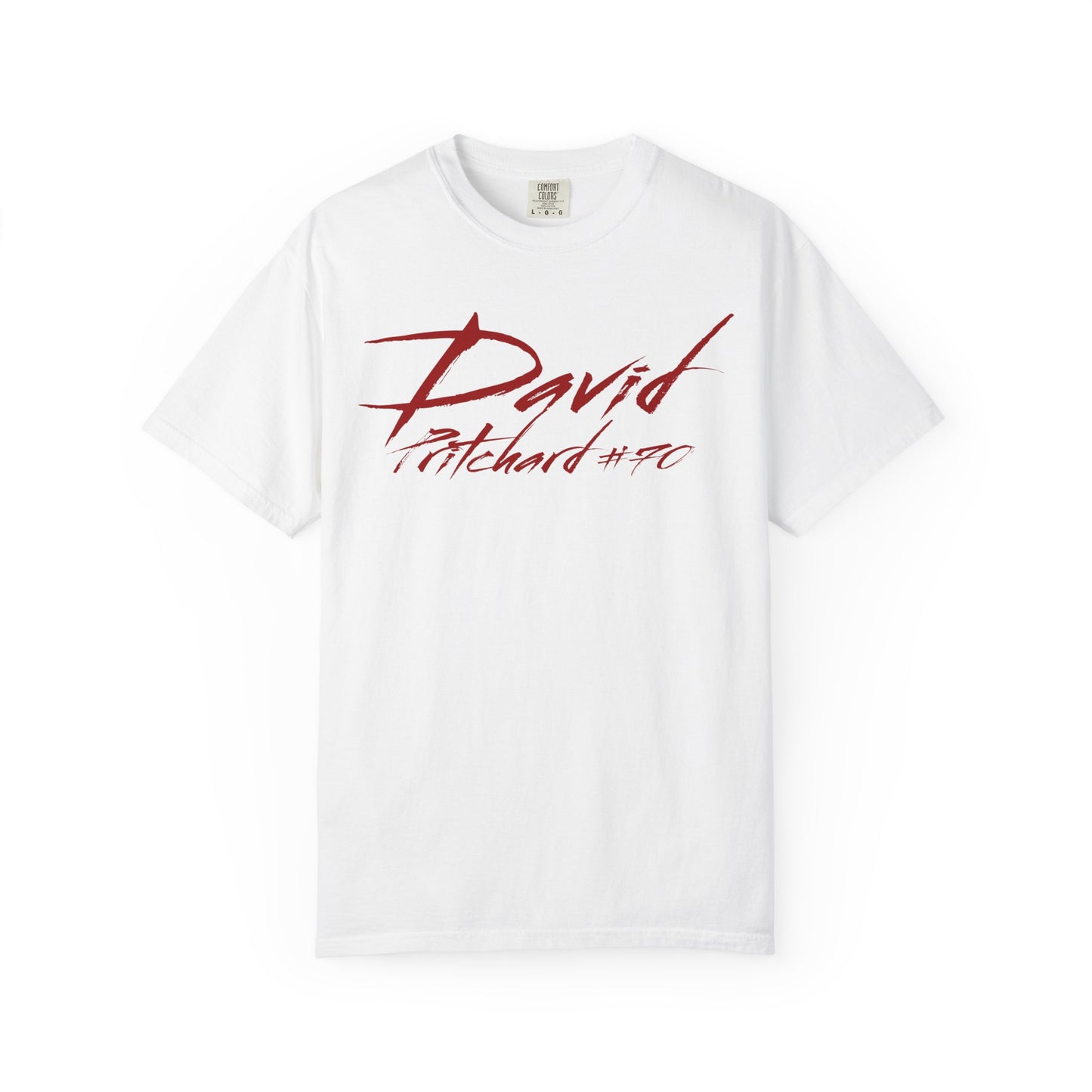 David Pritchard Cursive Name & Number Premium Tee