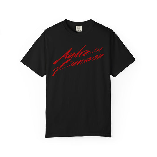 Audre Benson Cursive Name & Number Premium Tee