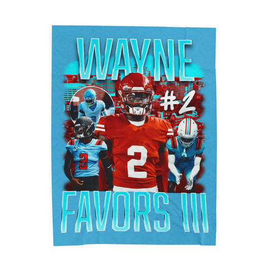 Wayne Favors III 60"-80" Plush Blanket