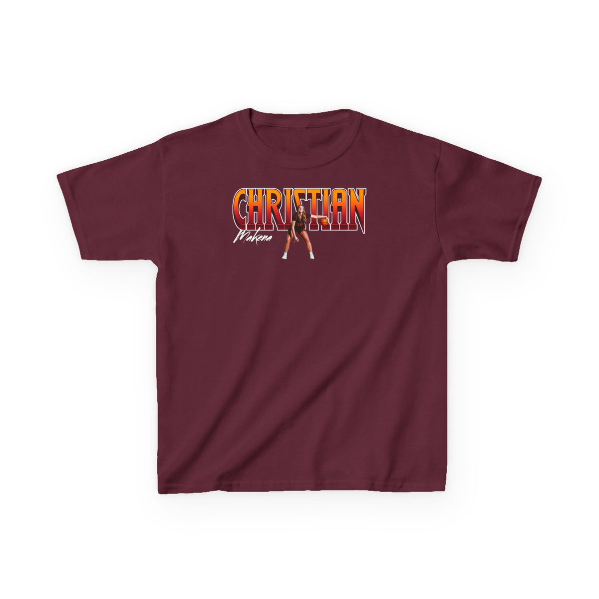 Makena Christian Big Last Name Kids Tee