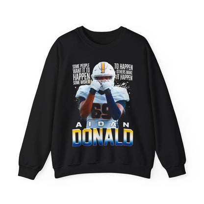 Aidan Donald Featured Quote Crewneck Sweatshirt