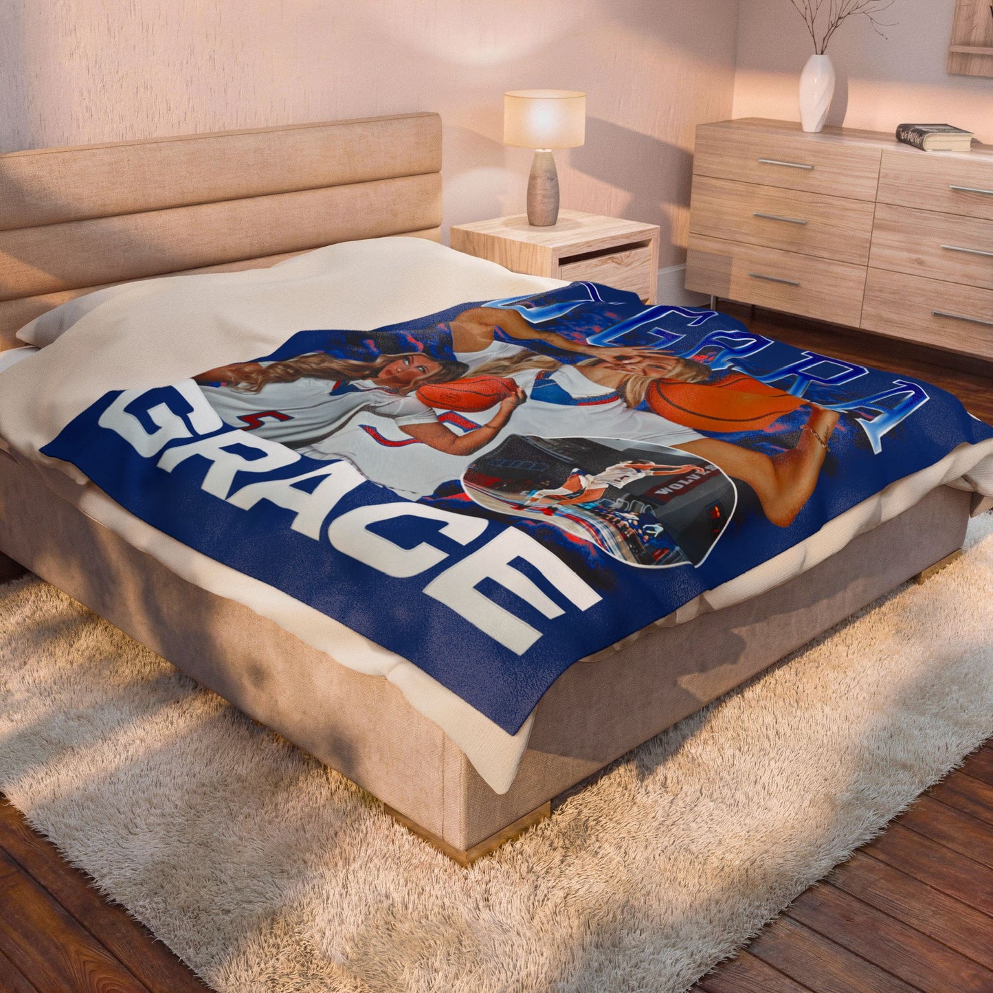 Grace O'Gara 60"-80" Plush Blanket