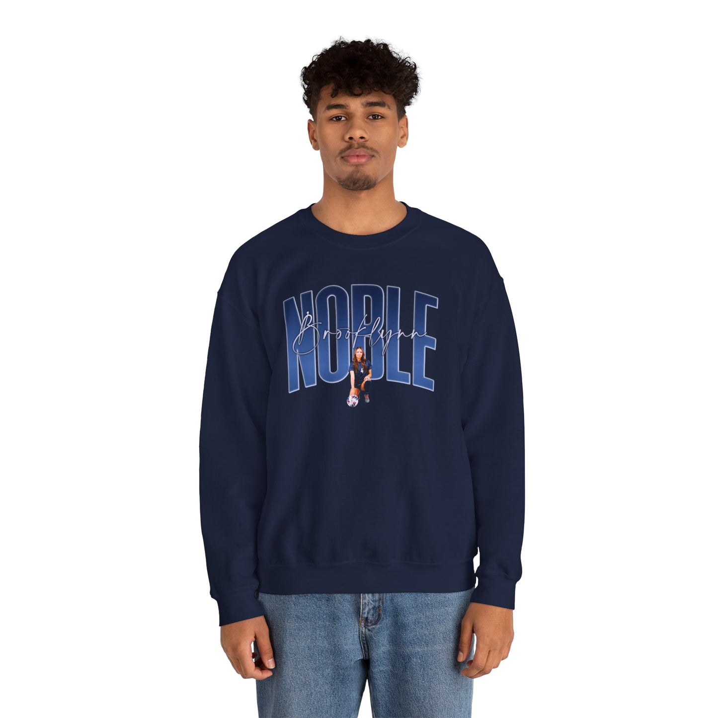 Brooklynn Noble Curved Combo Colored Crewneck Sweatshirt