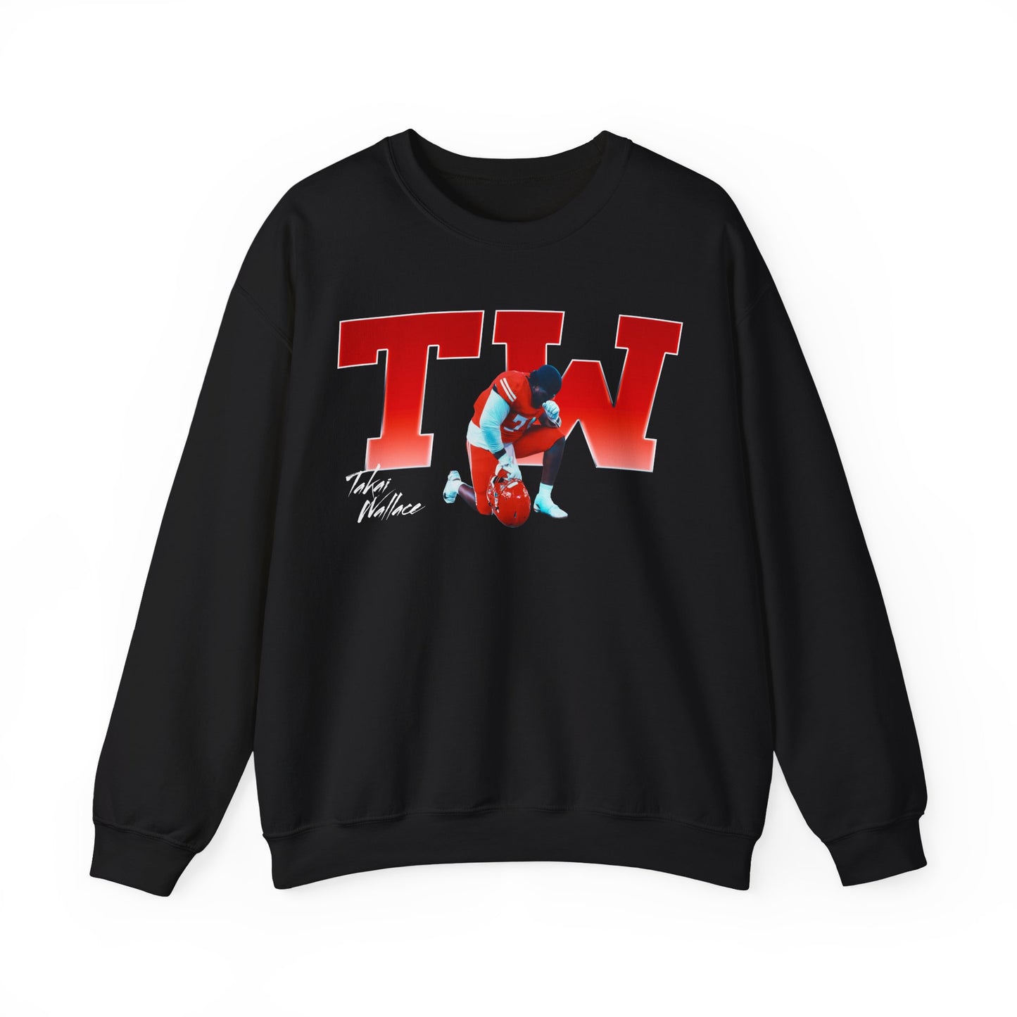 Takai Wallace Big Initials Colored Crewneck Sweatshirt