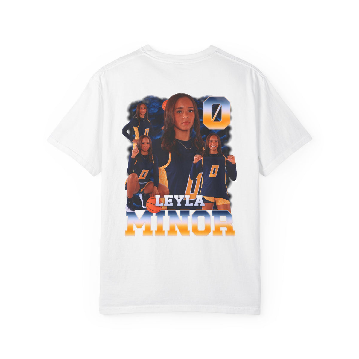 Leyla Minor Logo Front & Back Premium Tee