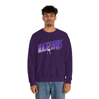 Maximus Sims Cursive Combo Colored Crewneck Sweatshirt