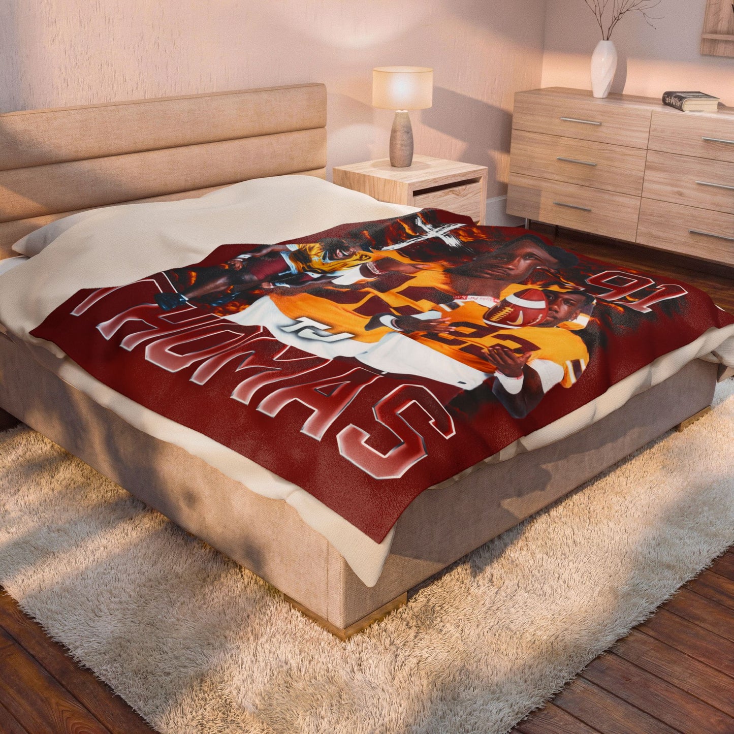 TJ Thomas 60"-80" Plush Blanket