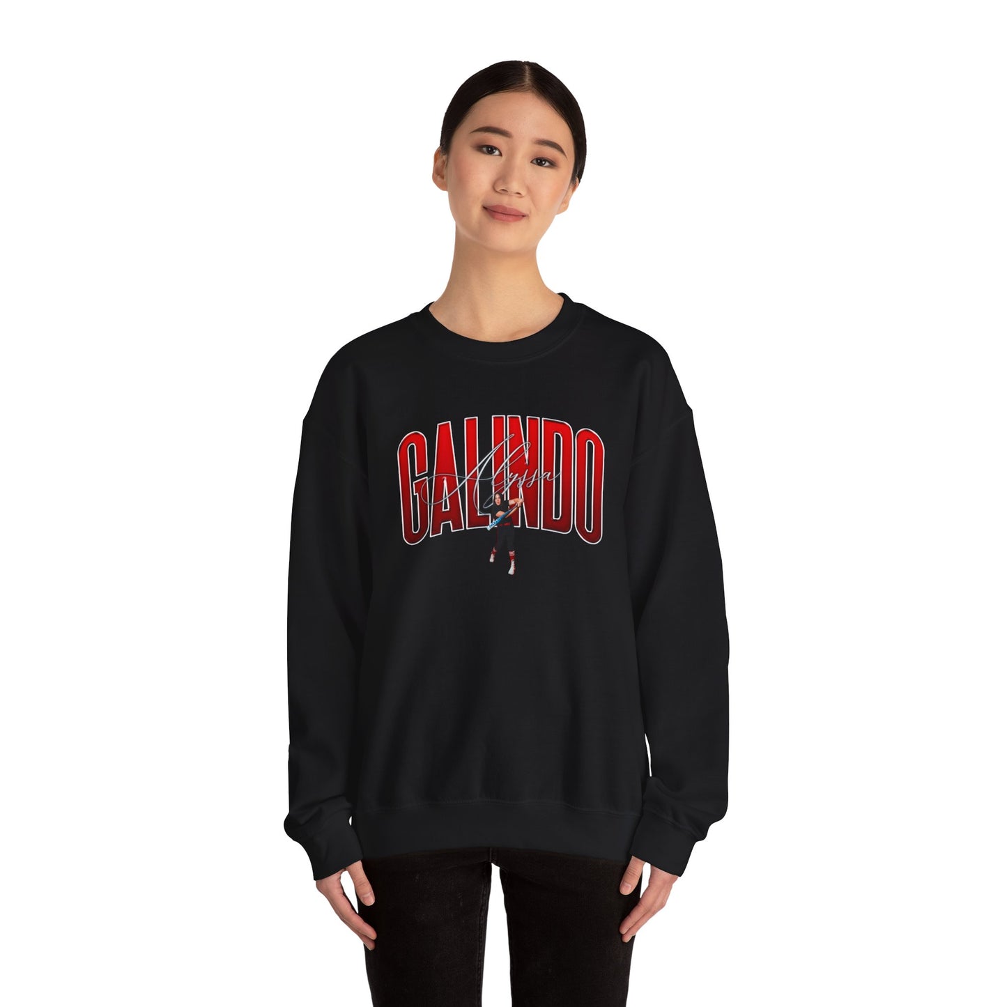 Alyssa Galindo Curved Combo Colored Crewneck Sweatshirt