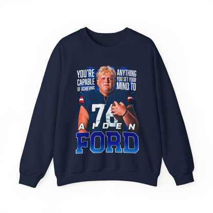 Aiden Ford Featured Quote Crewneck Sweatshirt