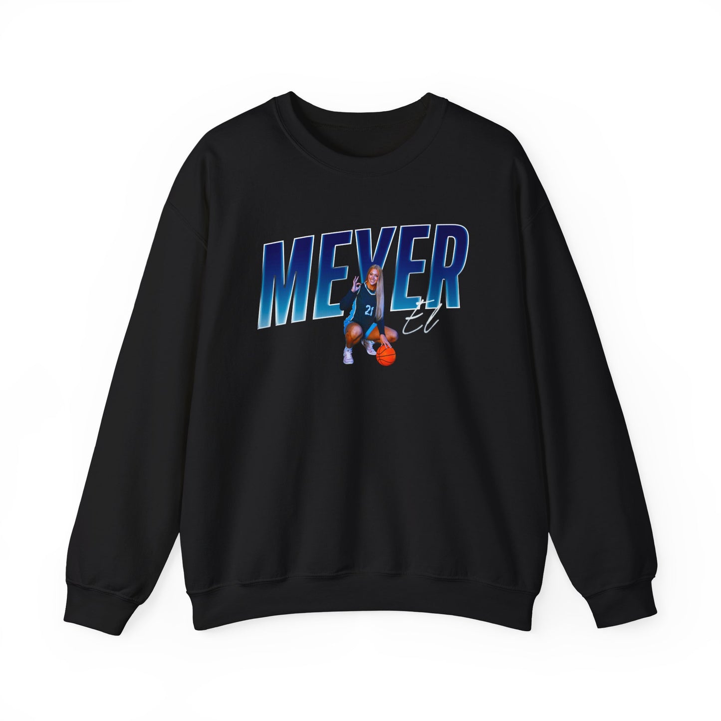 Copy of El Meyer Cursive Combo Colored Crewneck Sweatshirt