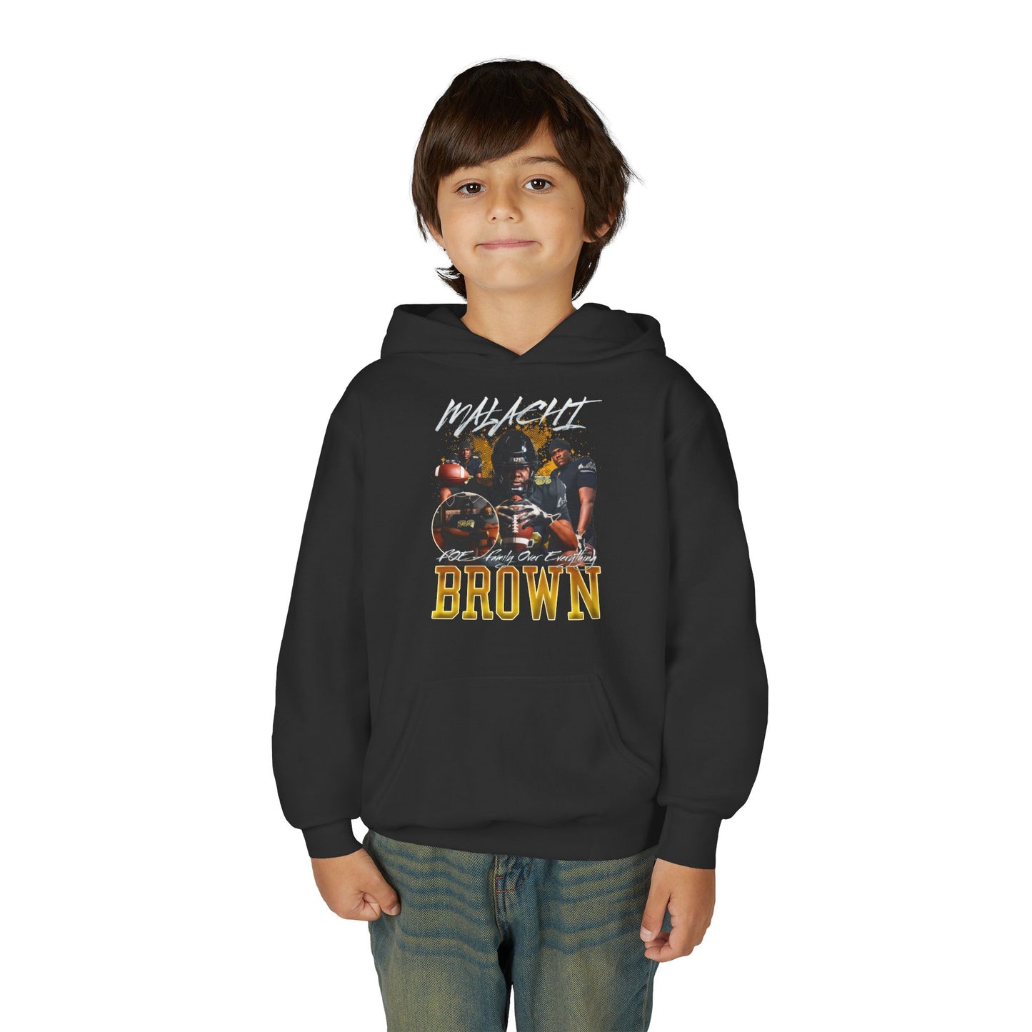 Malachi Brown Kids Hoodie