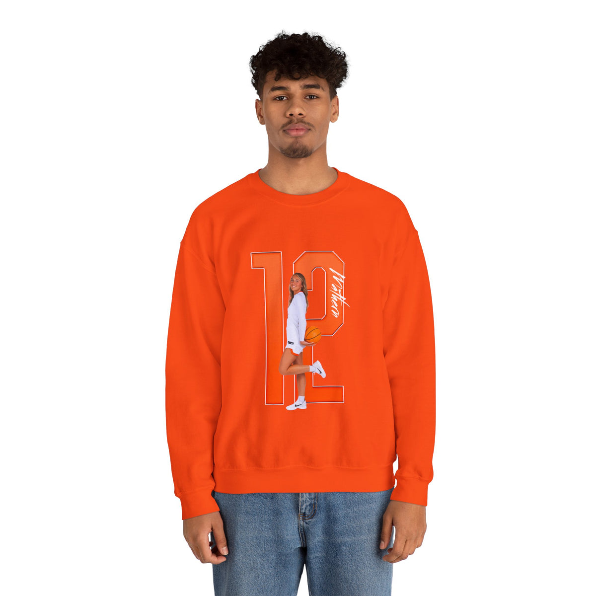 Mataeya Mathern Player Icon Number Crewneck Sweatshirt