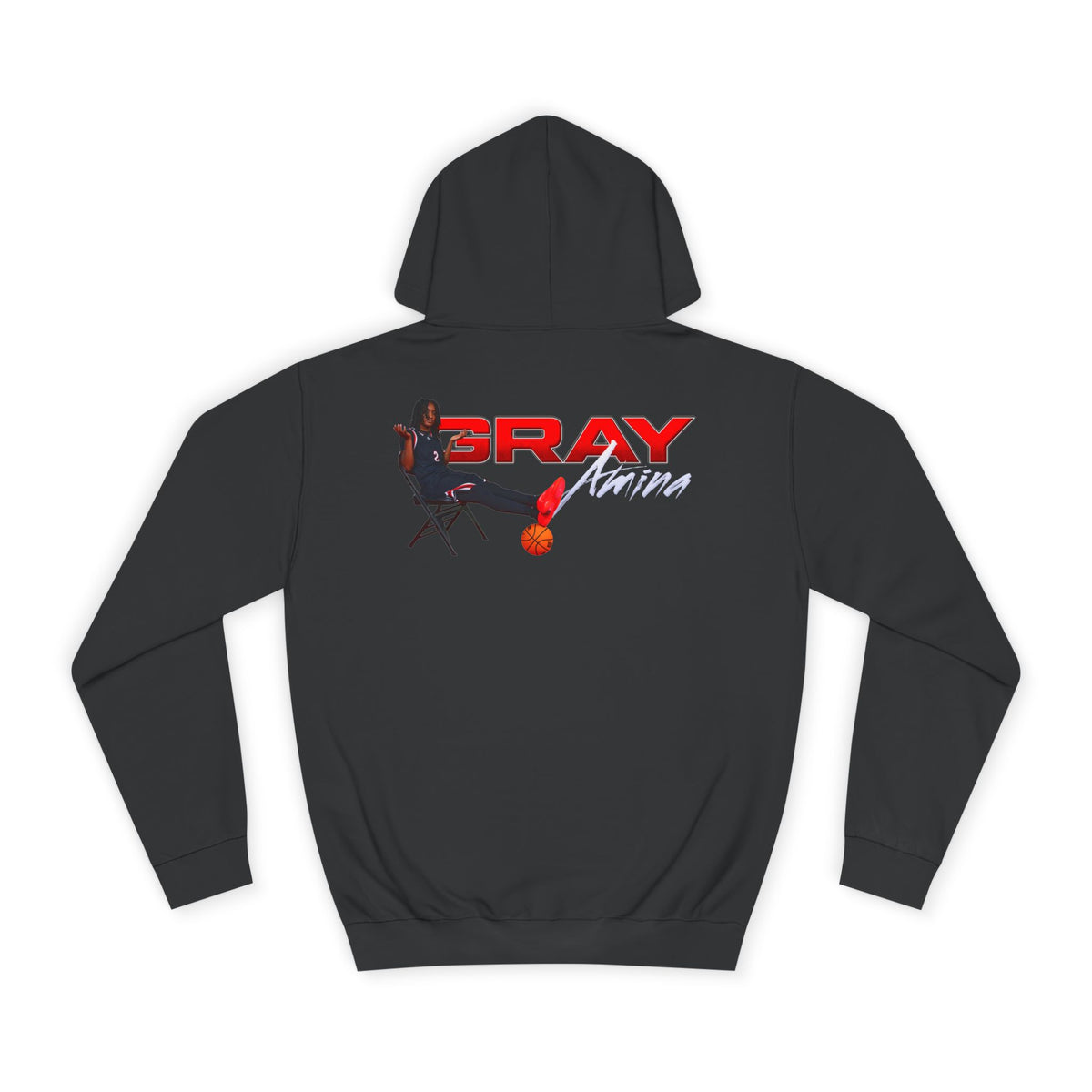 Amina Gray Big Last Name Premium Hoodie