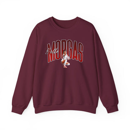 Bella Morgas Curved Combo Colored Crewneck Sweatshirt