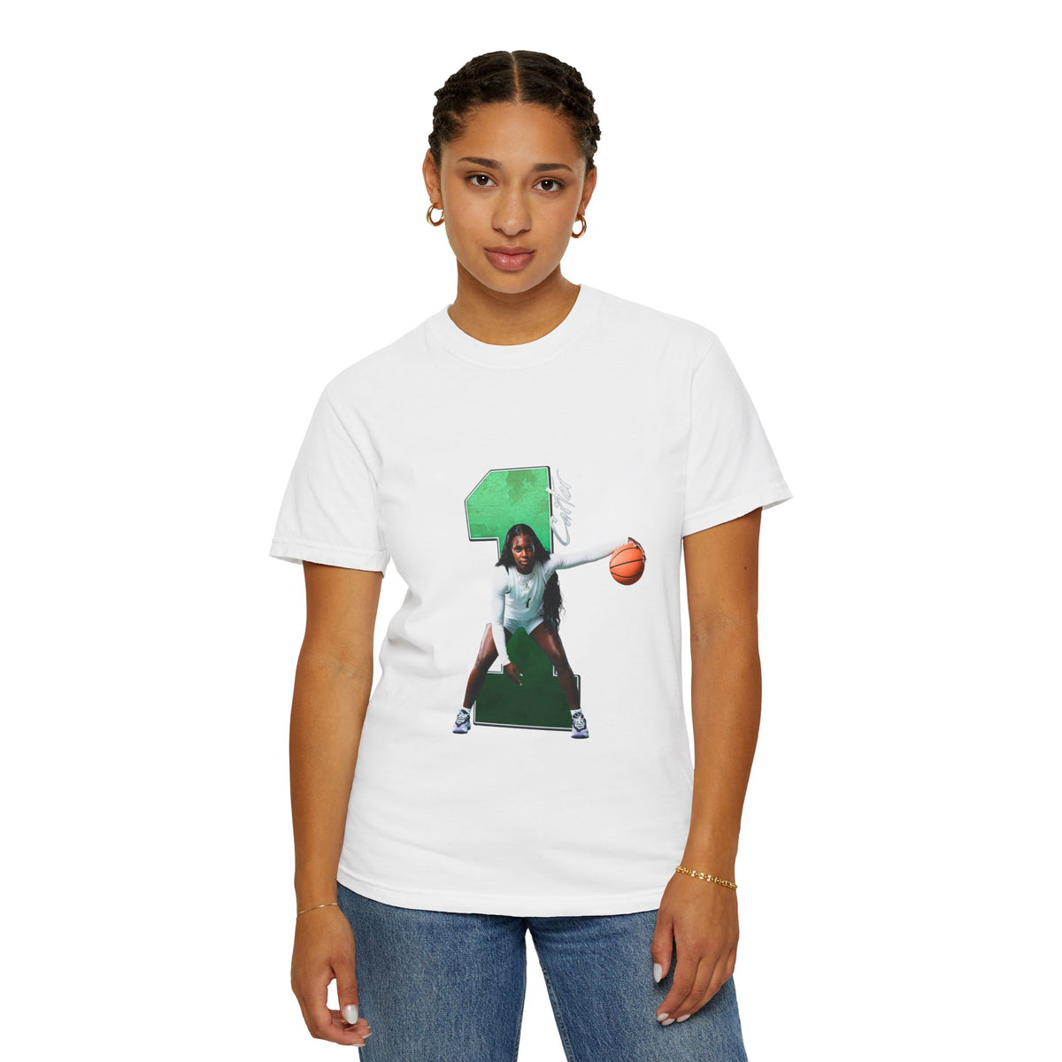 Eleecia Carter Player Icon Number Premium Tee