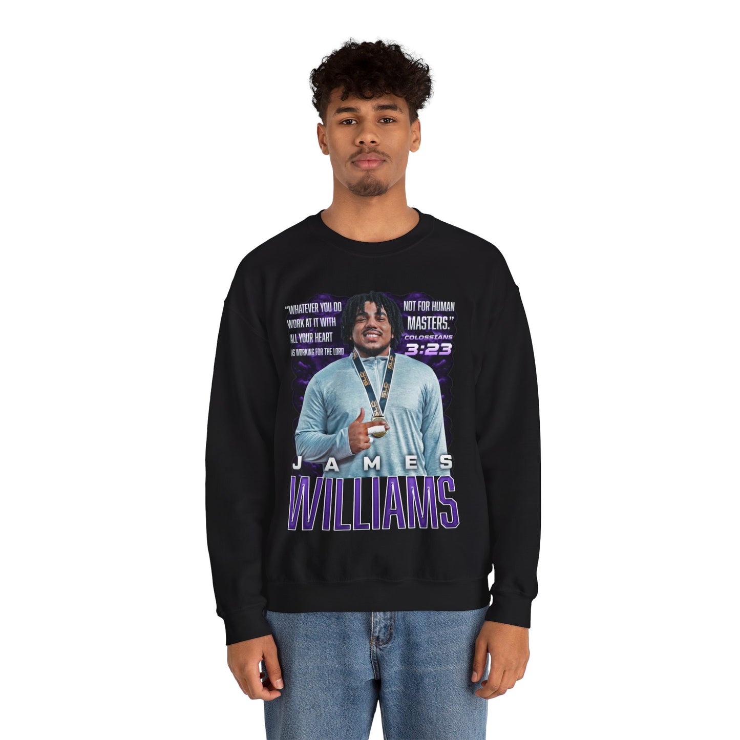 James Williams Featured Quote Crewneck Sweatshirt