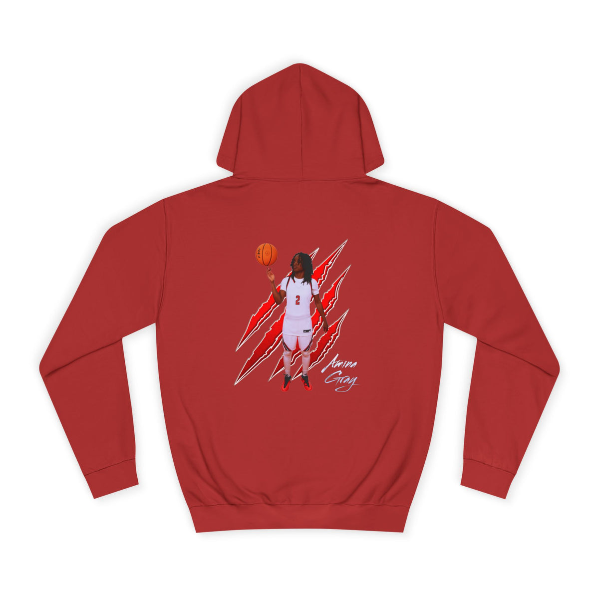Amina Gray Claw Marks Premium Hoodie