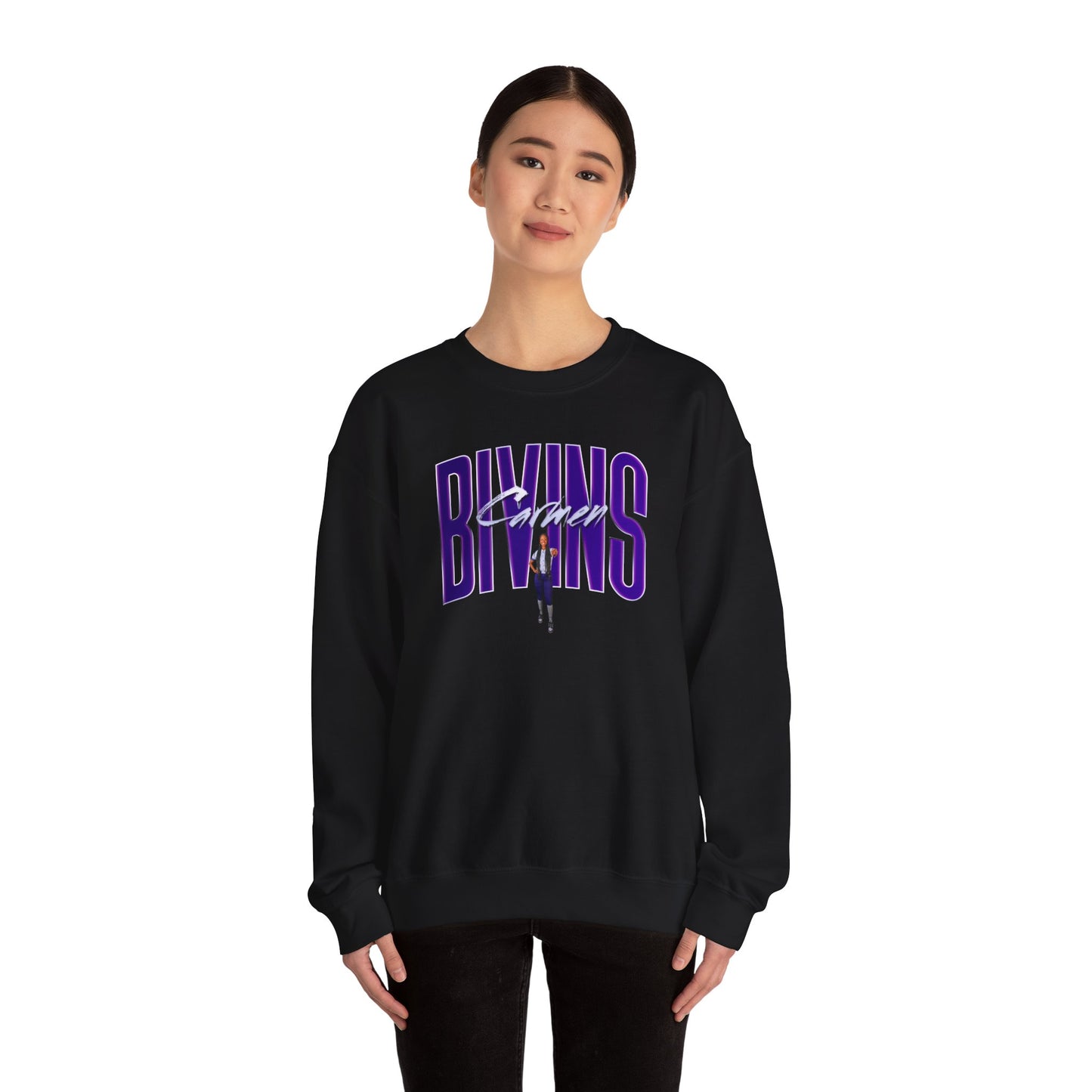 Carmen Bivins Big Last Name Crewneck Sweatshirt