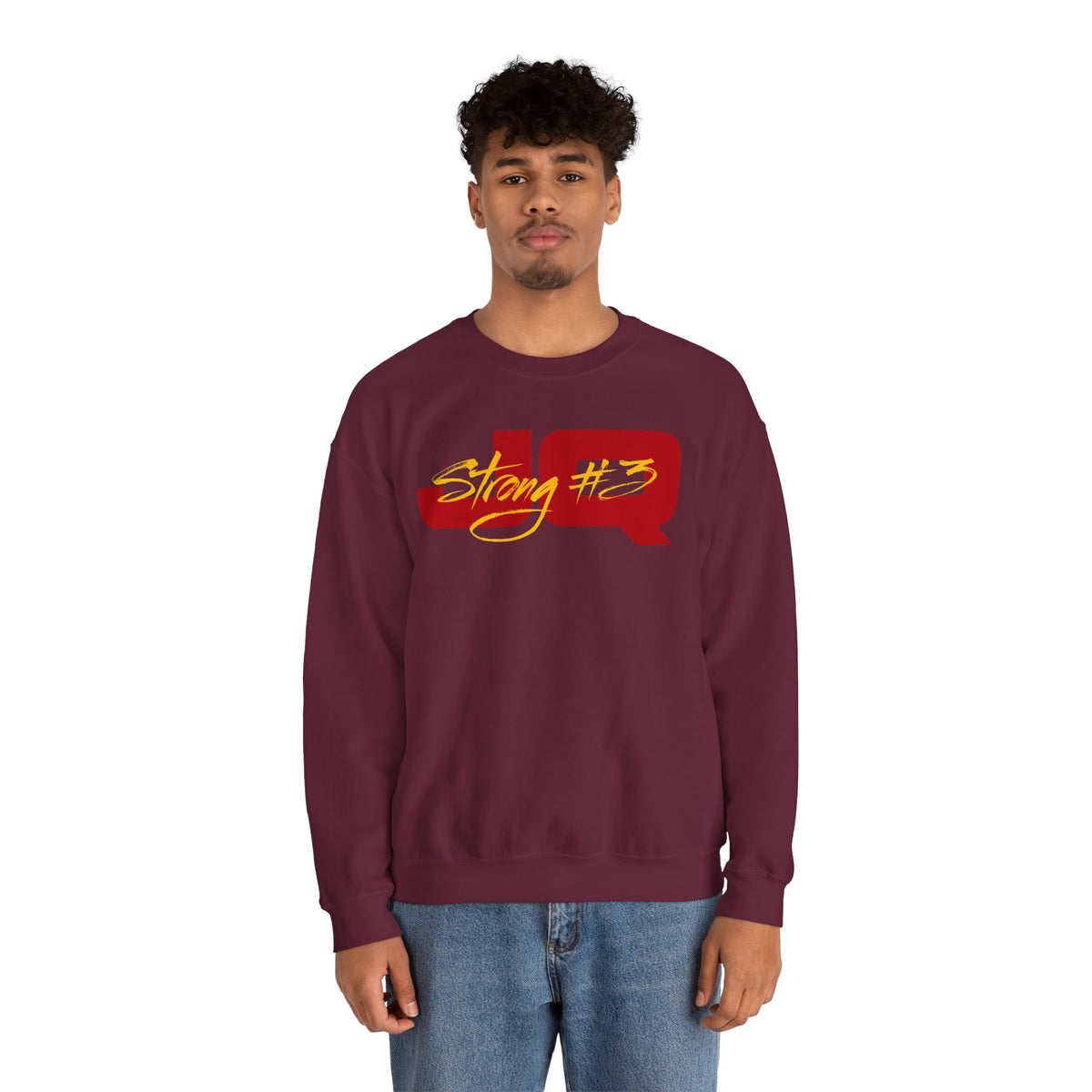 JQ Strong Cursive Name & Number Crewneck Sweatshirt