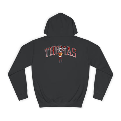 TJ Thomas Curved Combo Colored Premium Hoodie