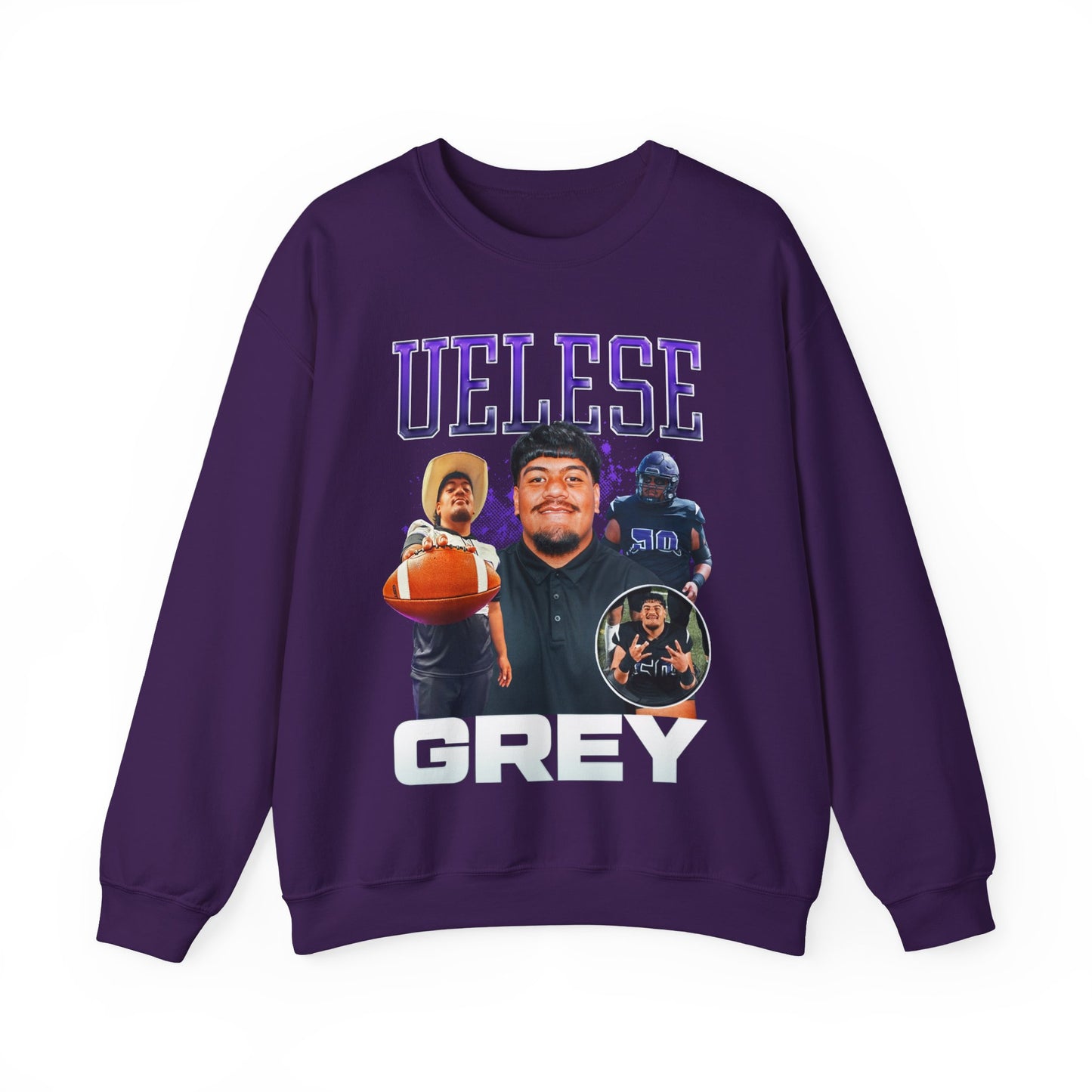 Uelese Grey Crewneck Sweatshirt