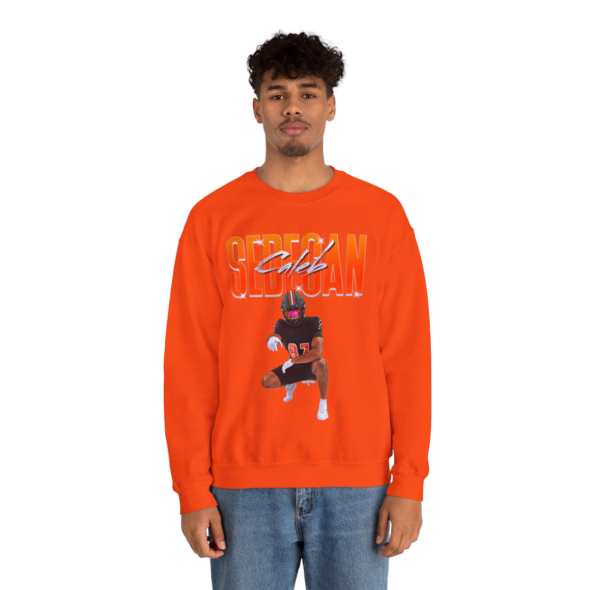 Caleb Sedegan Big Last Name Crewneck Sweatshirt