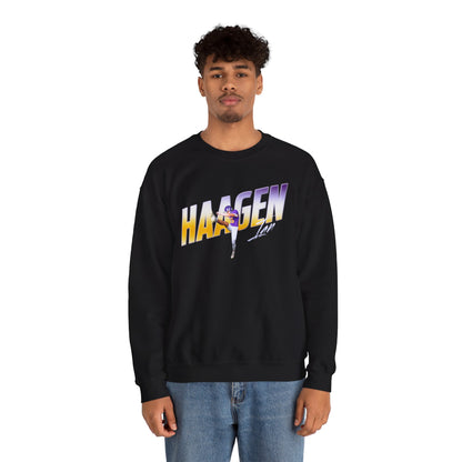 Ian Haagen Cursive Combo Colored Crewneck Sweatshirt