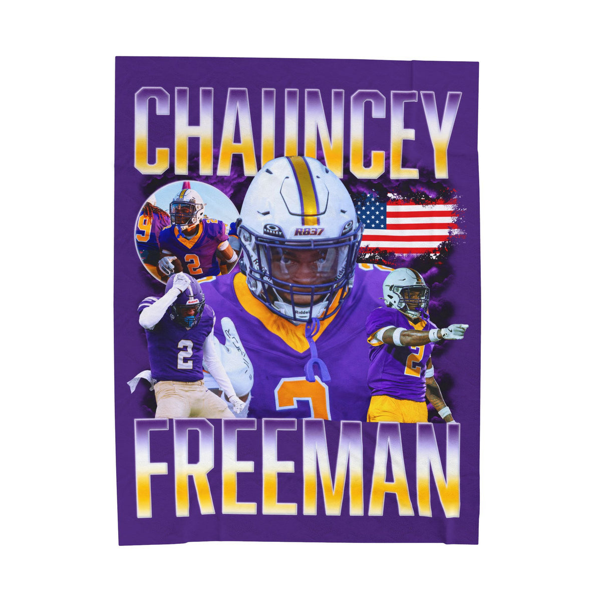 Chauncey Freeman 60"-80" Plush Blanket