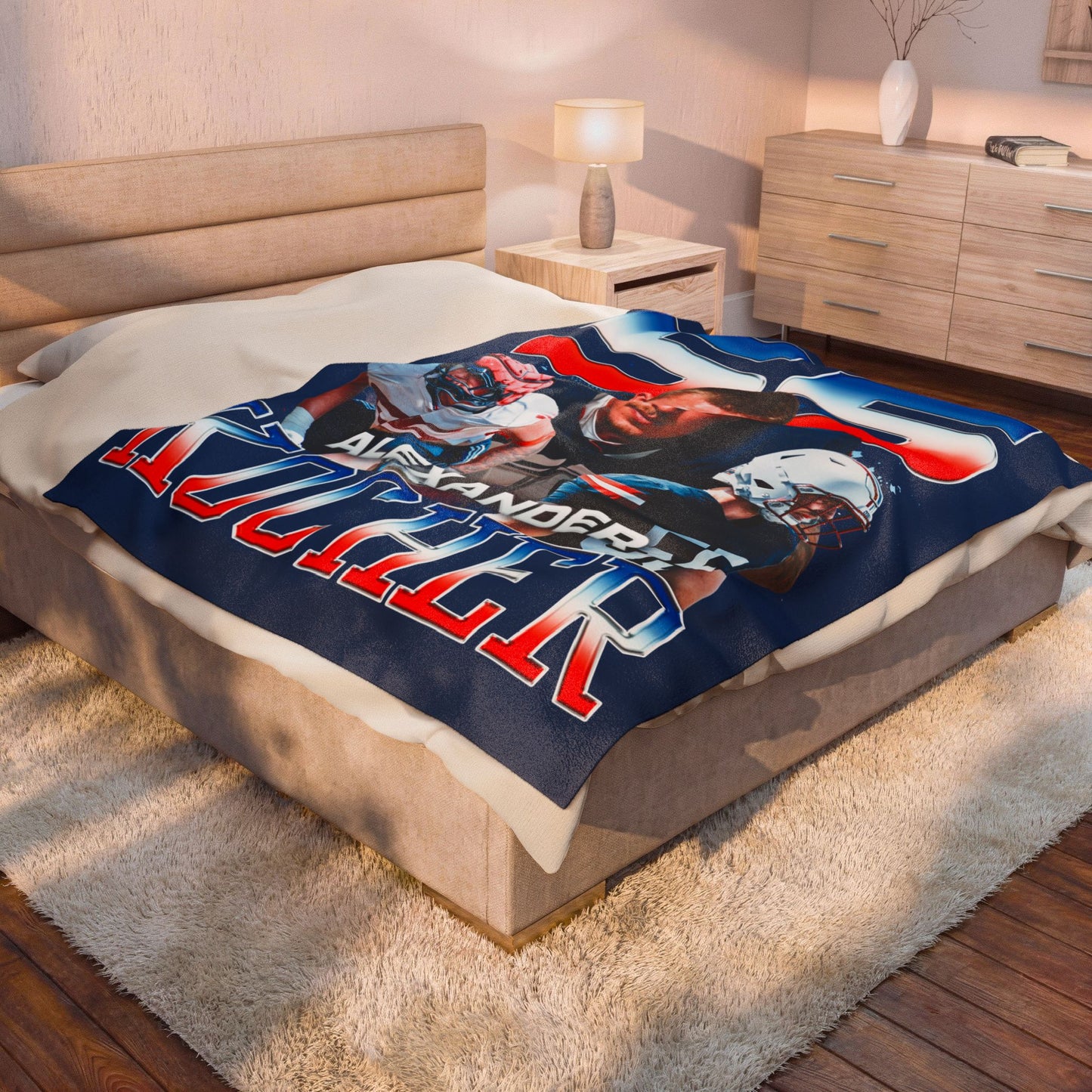 Alexander Kocher 60"-80" Plush Blanket