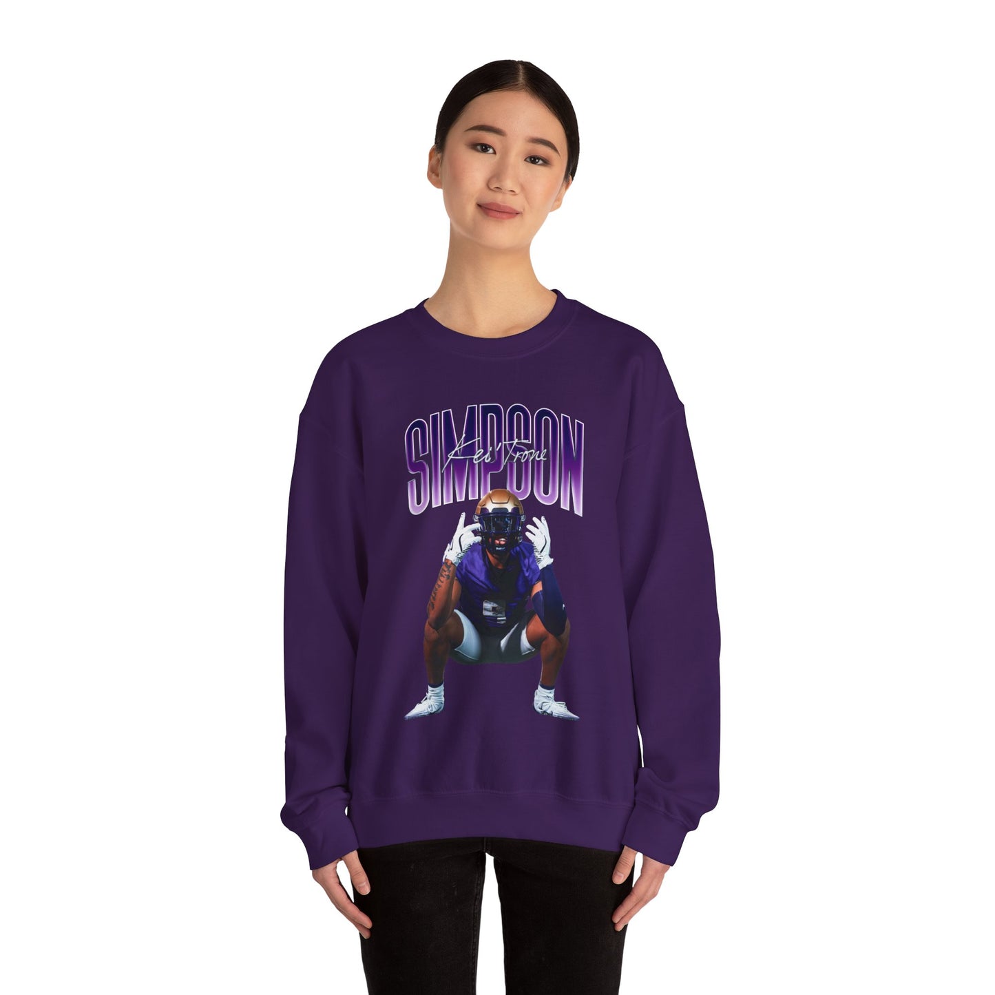 Kei'Trone Simpson Big Last Name Crewneck Sweatshirt