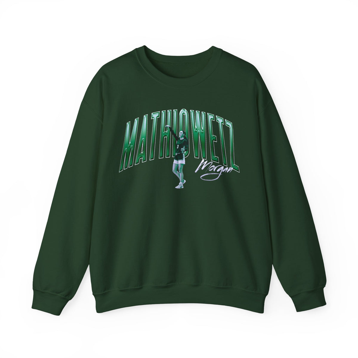 Morgan Mathiowetz Curved Combo Colored Crewneck Sweatshirt