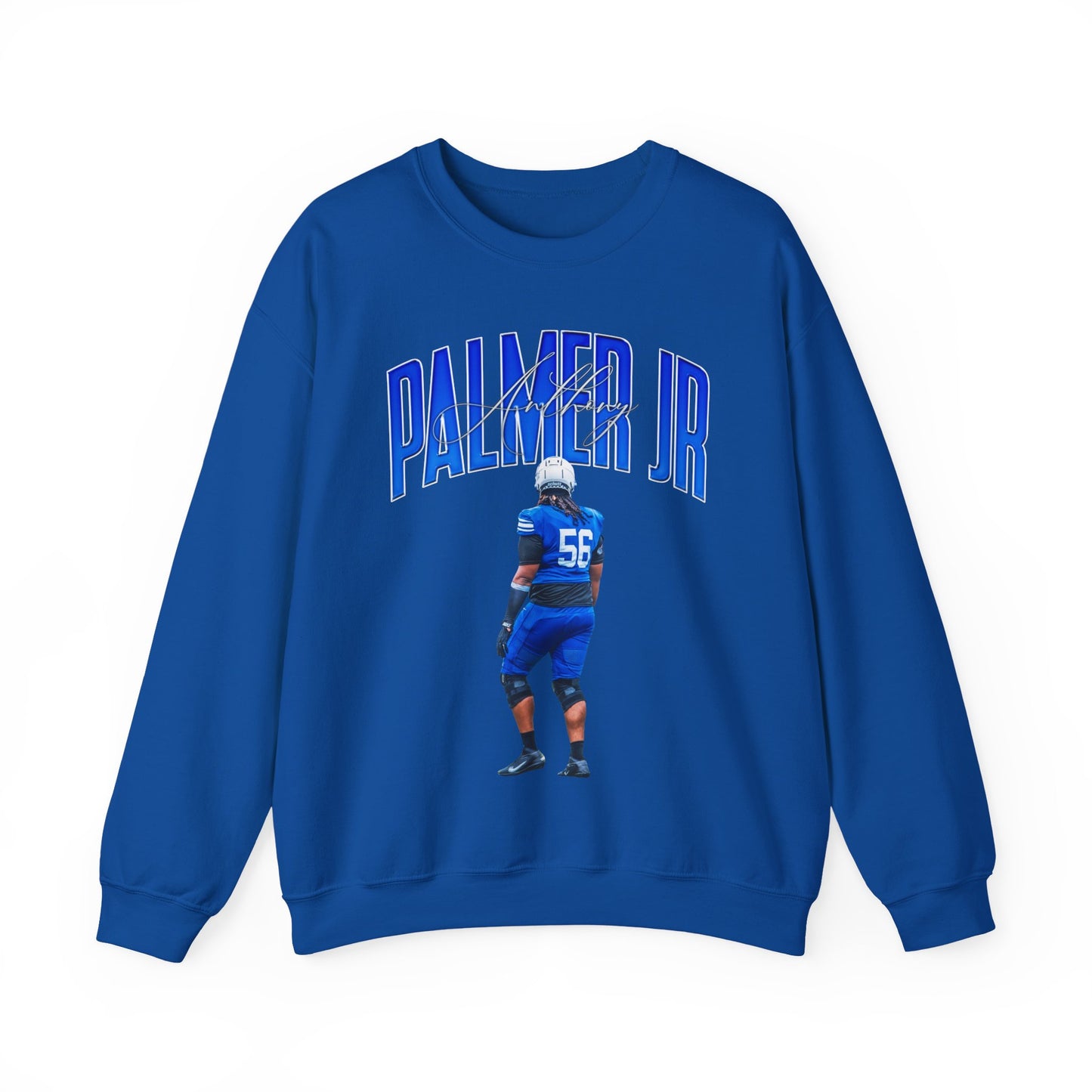 Anthony Palmer Jr. Curved Combo Crewneck Sweatshirt