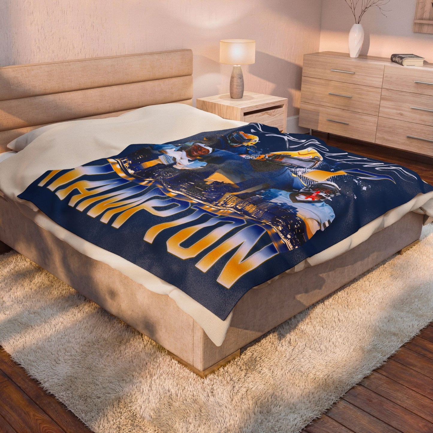 Jermaine Hampton 60"-80" Plush Blanket