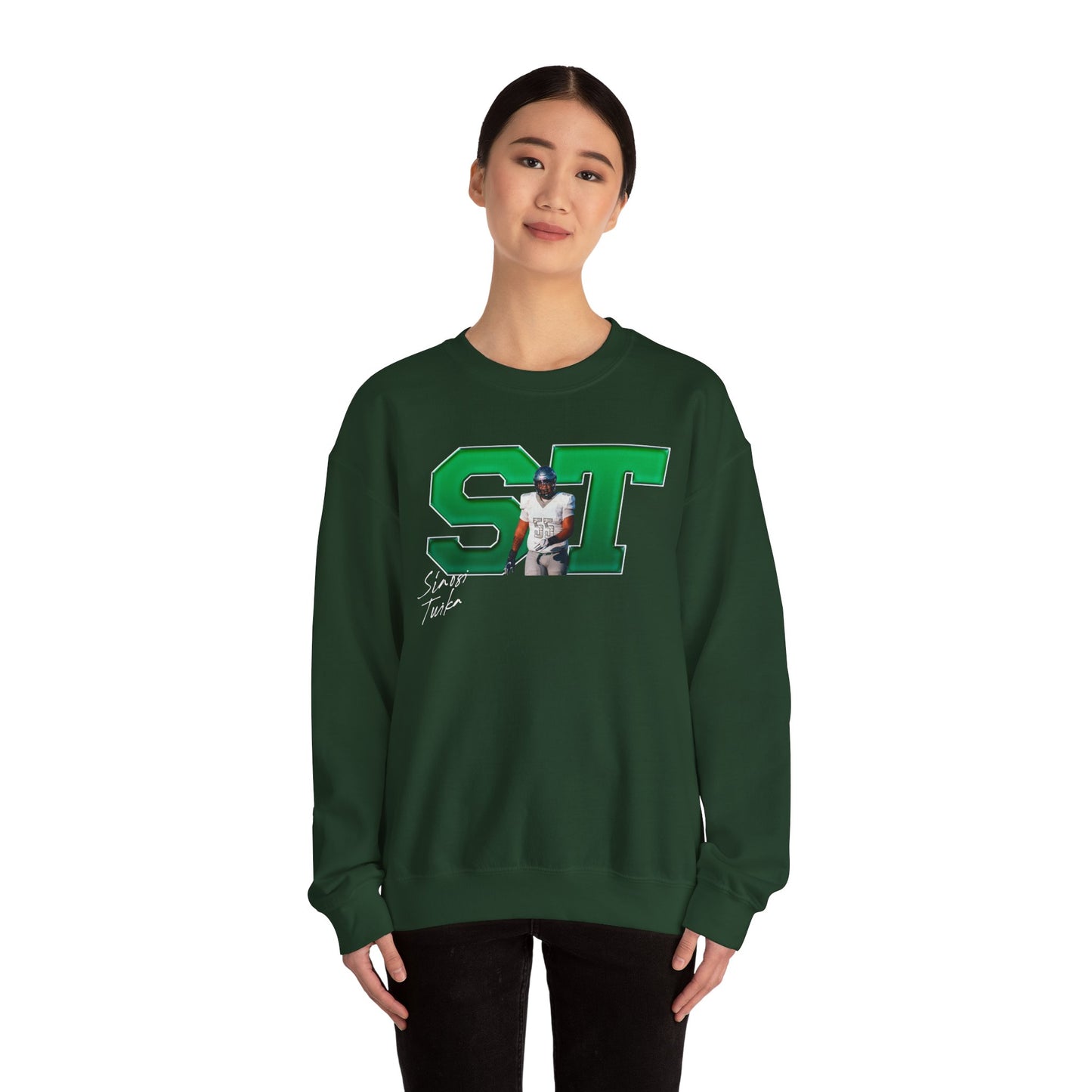 Siaosi Tuika Big Initials Crewneck Sweatshirt