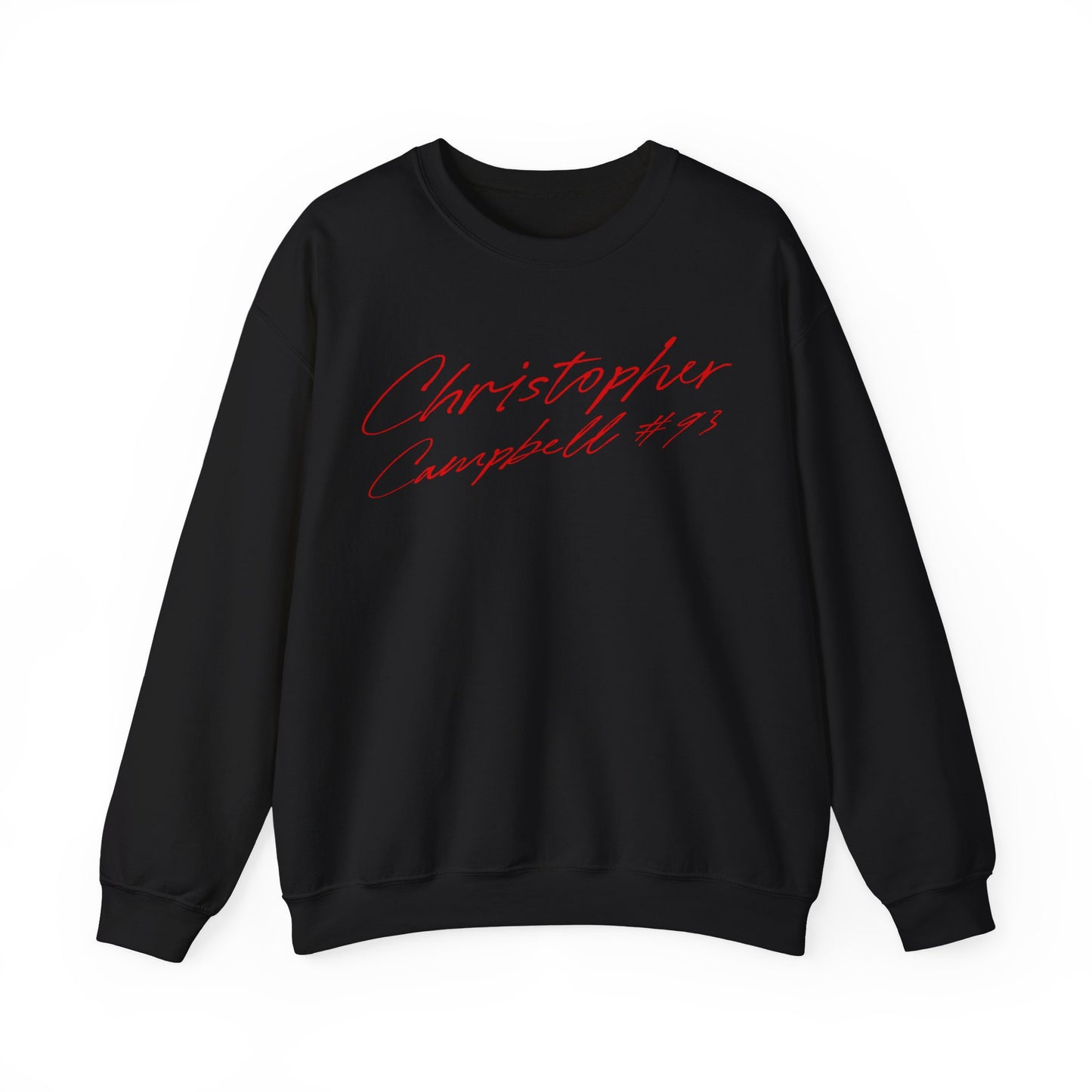 Christopher Campbell Cursive Name & Number Crewneck Sweatshirt