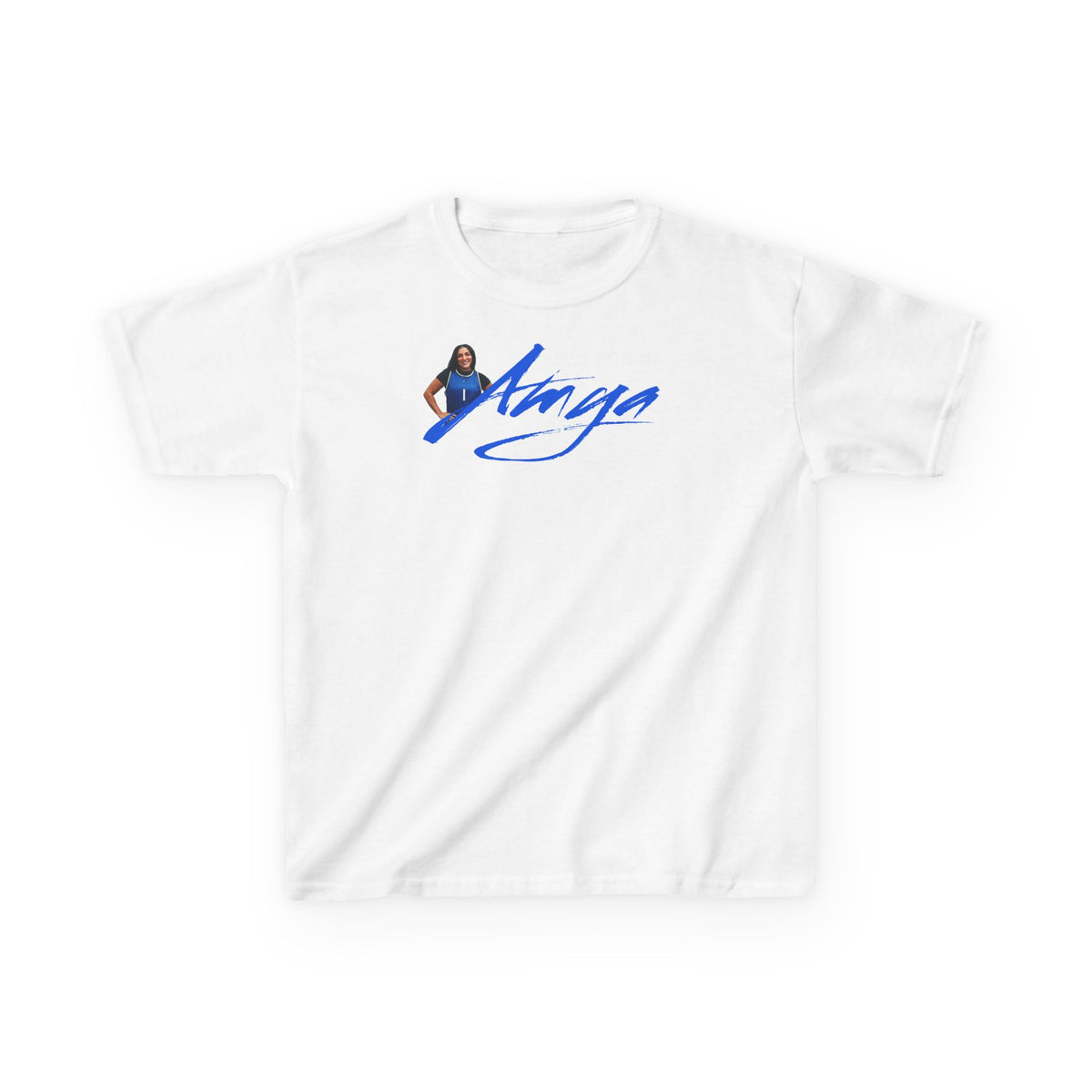 Amya McLeod Cursive Name & Number Kids Tee
