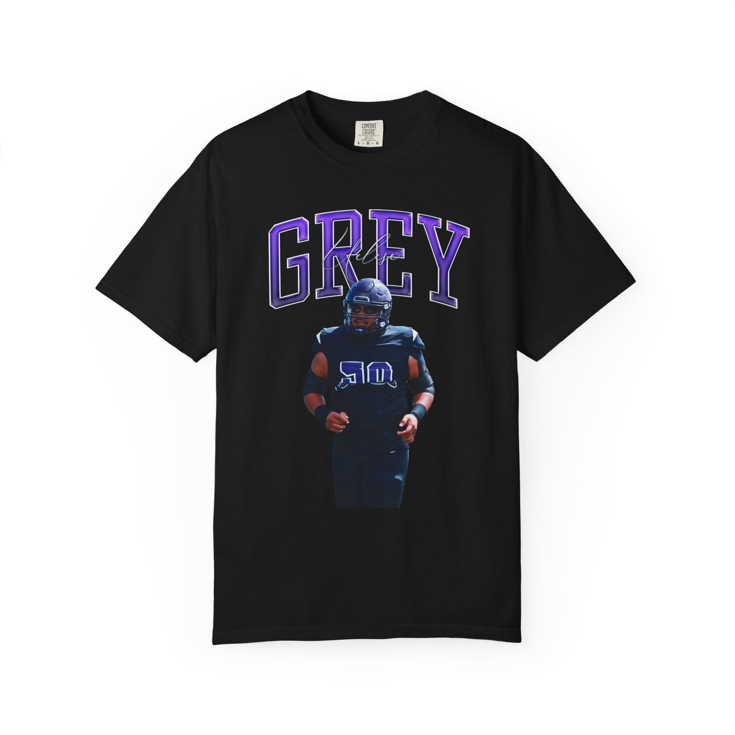 Uelese Grey Big Last Name Premium Tee