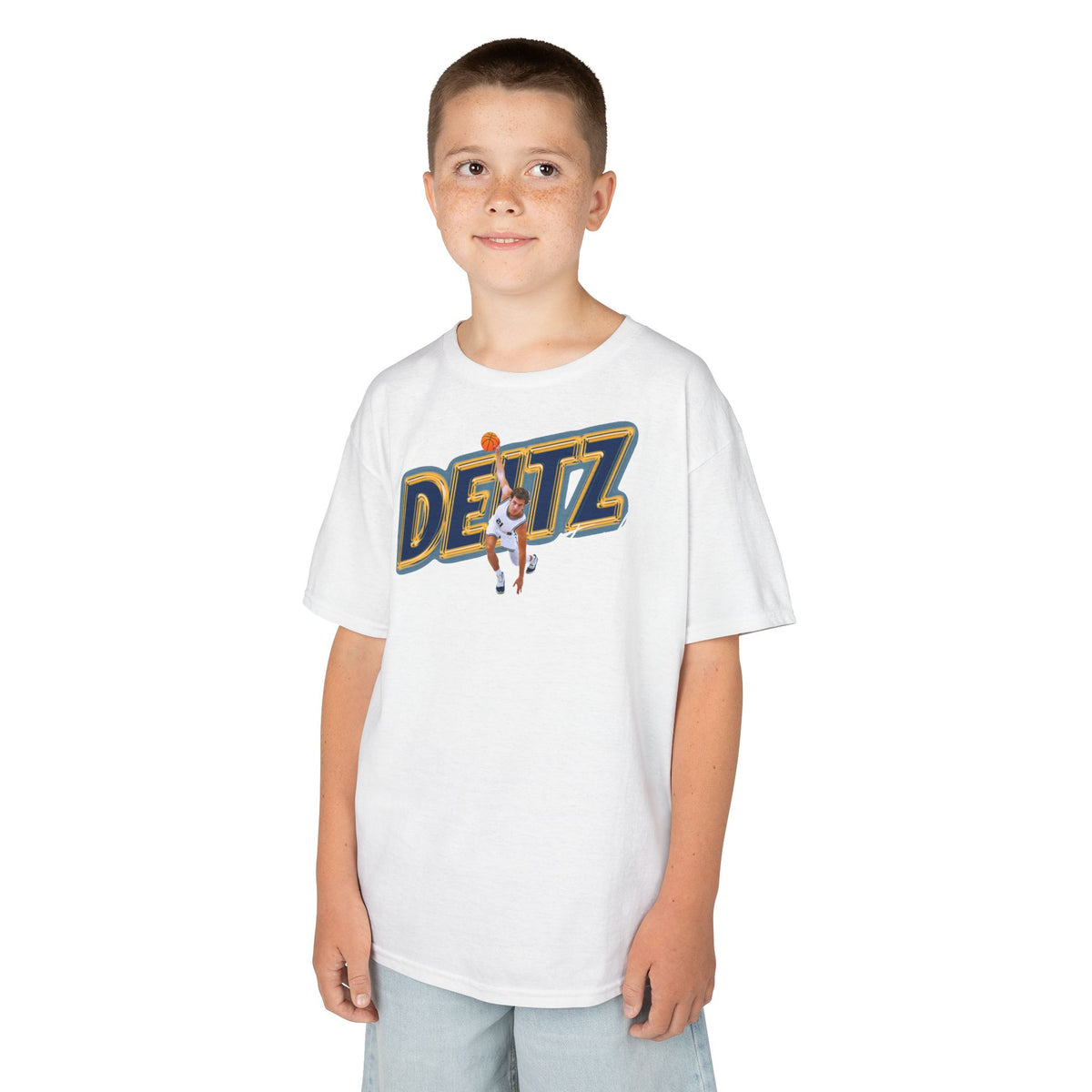 Isaiah Deitz Cursive Combo Colored Kids Tee