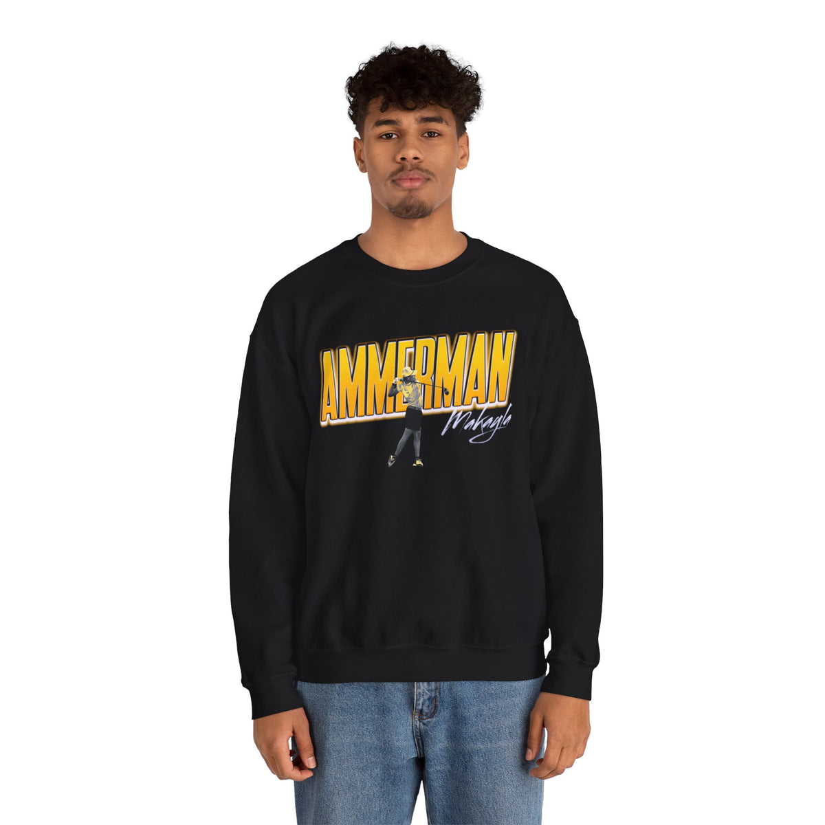 Makayla Ammerman Cursive Combo Colored Crewneck Sweatshirt