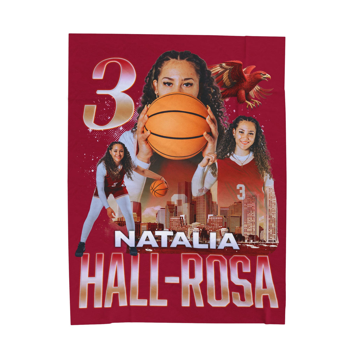 Natalia Hall-Rosa 60"-80" Plush Blanket