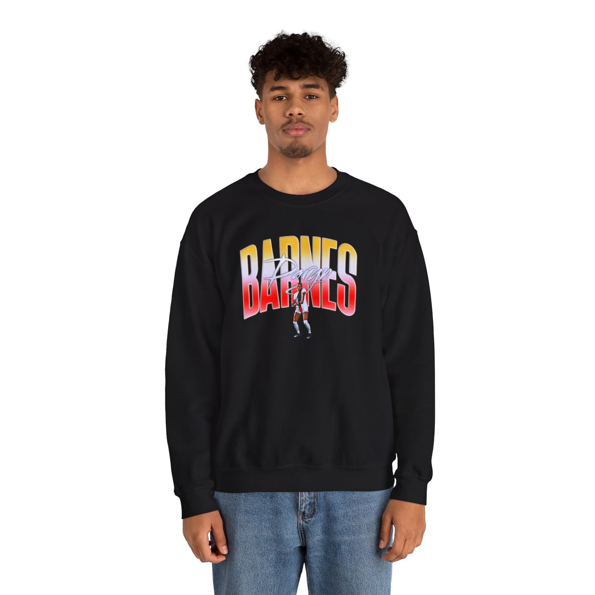 Daryn Barnes Big Last Name Crewneck Sweatshirt