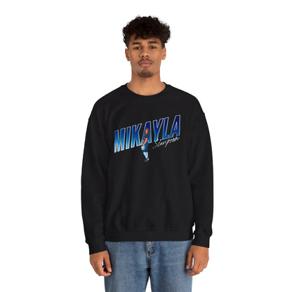 Mikayla Simpson Cursive Combo Crewneck Sweatshirt