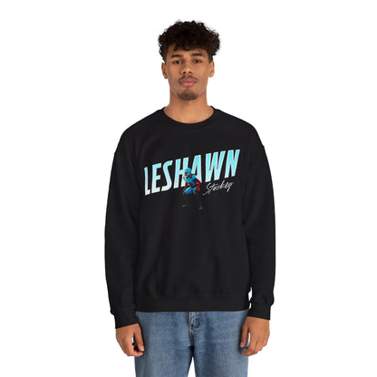 Leshawn Stuckey Cursive Combo Colored Crewneck Sweatshirt