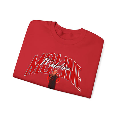 Madeline Moline Curved Combo Colored Crewneck Sweatshirt