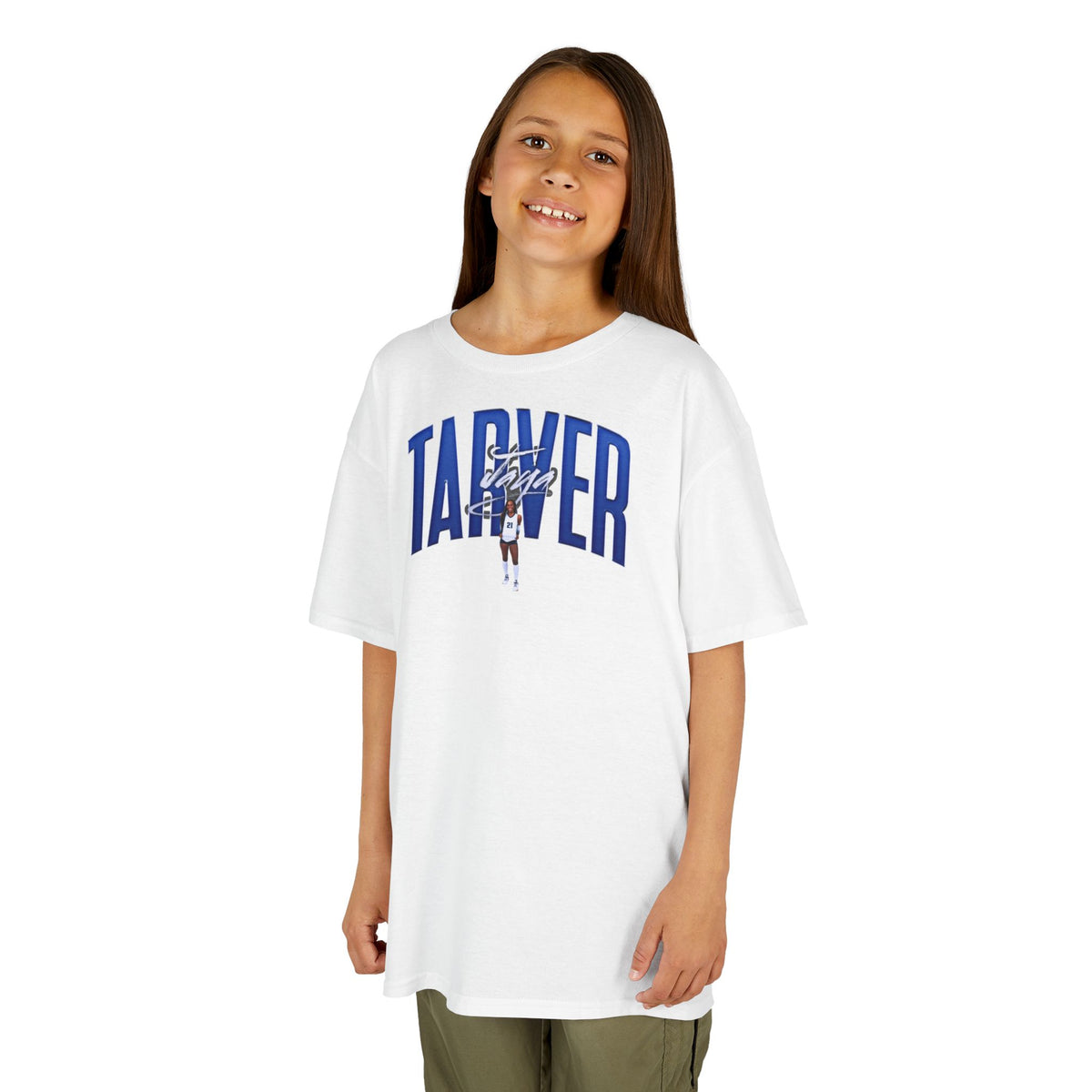 Jaya Tarver Big Last Name Kids Tee