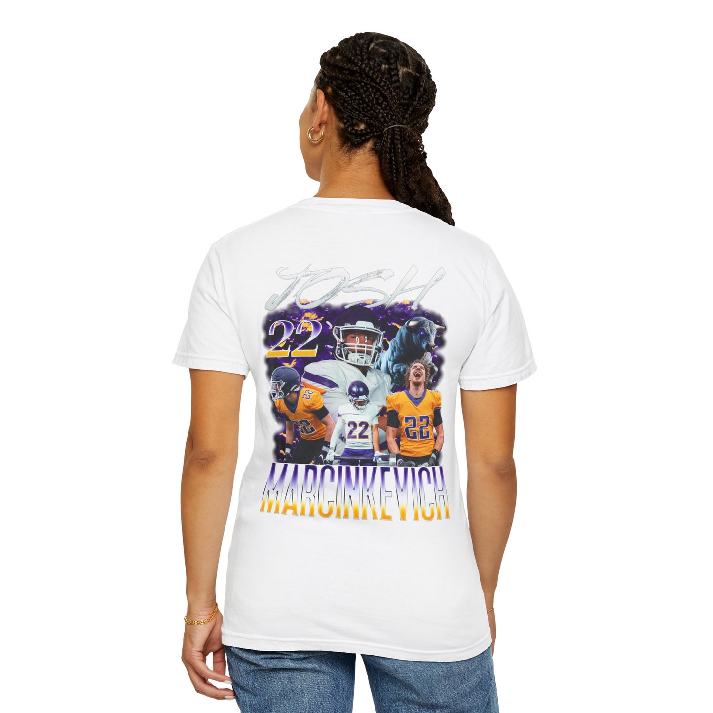 Josh Marcinkevich Logo Front & Back Premium Tee