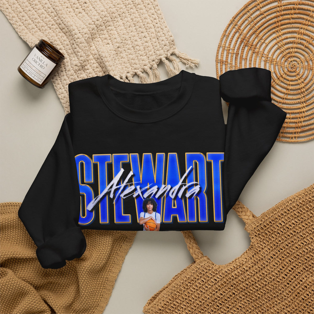 Alexandra Stewart Big Last Name Crewneck Sweatshirt