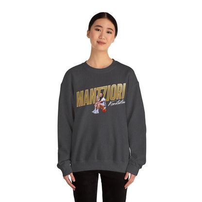 Konstantina Mantziori Cursive Combo Colored Crewneck Sweatshirt