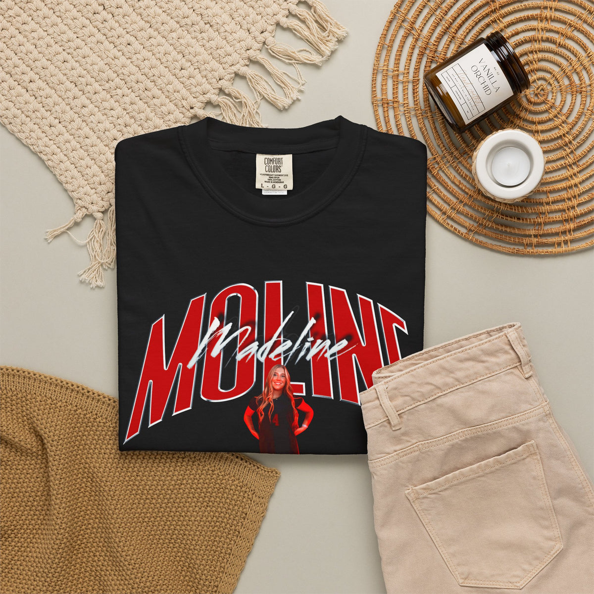 Madeline Moline Curved Combo Colored Premium Tee